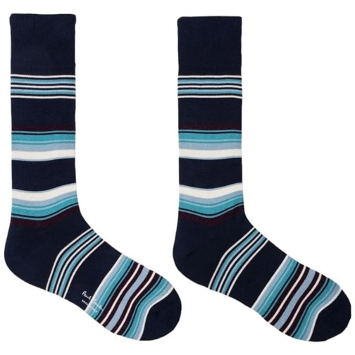 Paul Smith Low-Top Sneaker Pack chaussettes Crochet Rayures M1A SOCK N3PNVY 4 mehrfarbig