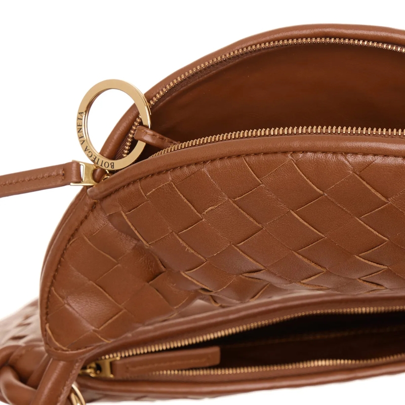Bottega Veneta Hobo Bag Medium Gemelli Cognac(Image 5)