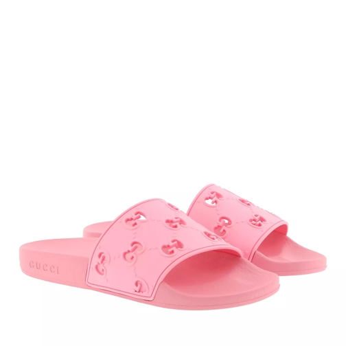 Gucci GG Rubber Slide Sandal Rose Slipper