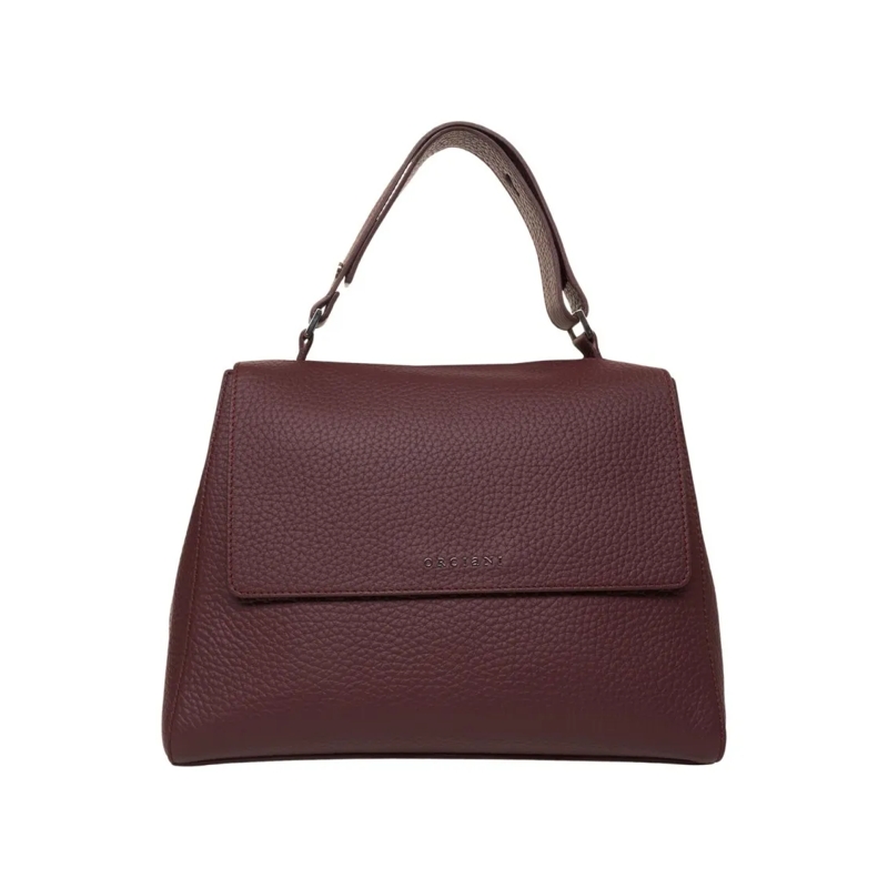 Orciani Sac à bandoulière Hammered Vegan Leather Shoulder Bag Grey