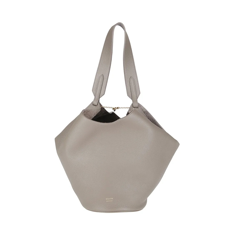 Khaite Fourre-tout Granite Leather Handbag Grey