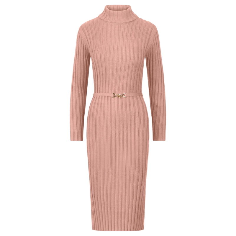 Apart Midikleid Midistrickkleid mauve