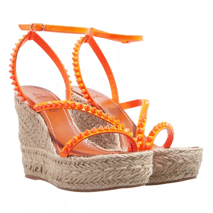 Orange patent hot sale leather sandals