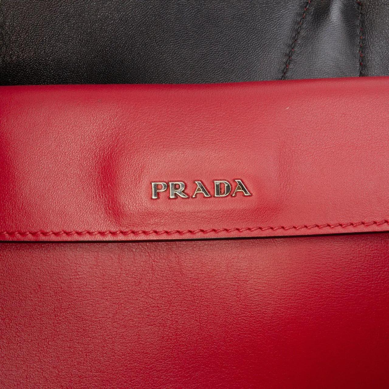 Thumbnail - Prada Hobo Bags - Large City Calf Double Satchel - Gr. unisize - in Rot - für Damen