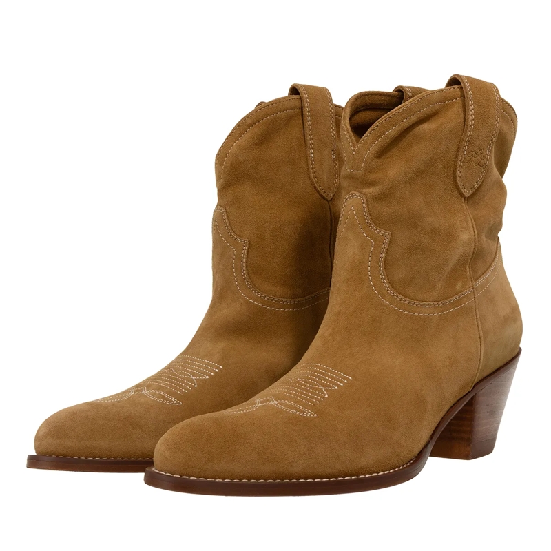 Polo Ralph Lauren Cowboy Boots Pl Wst-Boots-Bootie Caramel(Image 2)