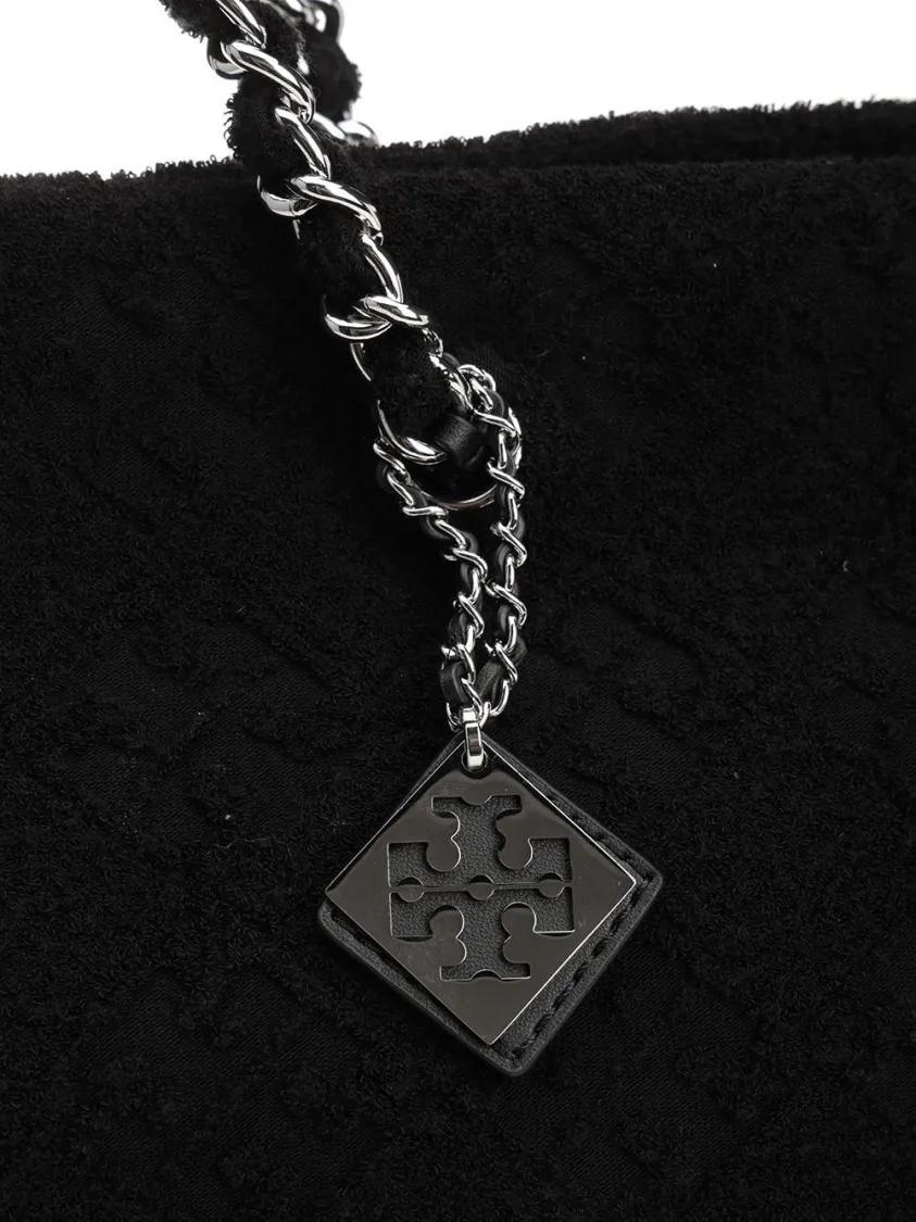 Thumbnail - Tory Burch Shopper & Totes - Black Sponge Shopping Bag With Logo - Gr. unisize - in Schwarz - für Damen