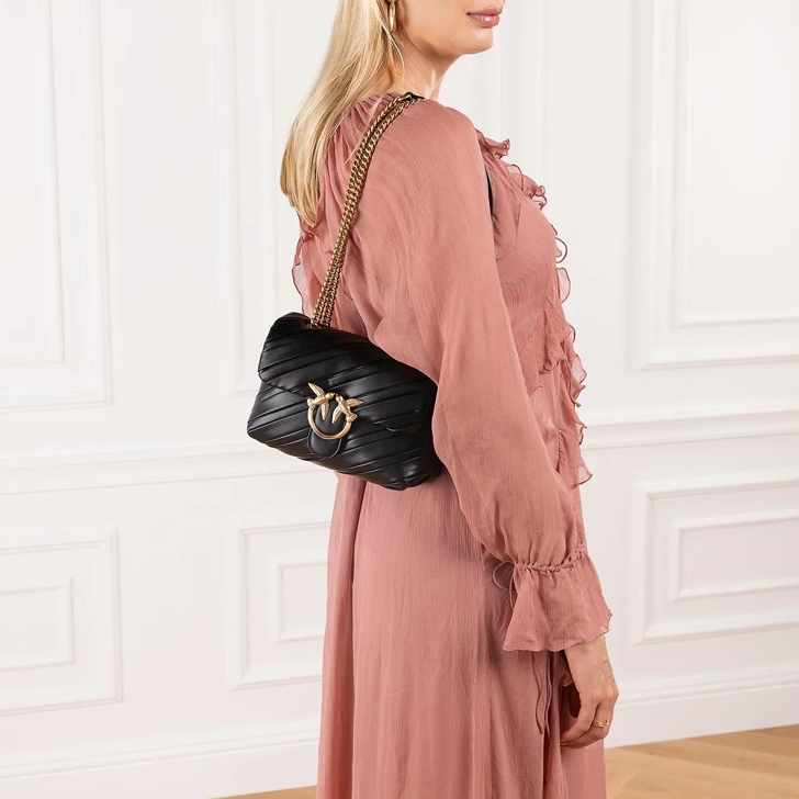 Pinko Love Puff Mini Cl Black Crossbody Bag