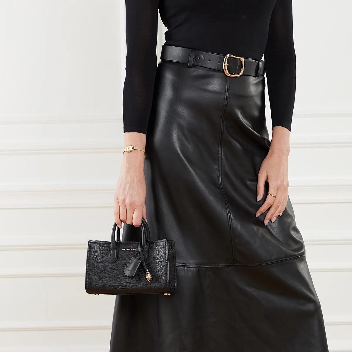 Michael Kors Zwarte Scarlett Handtas met Logodetail Black Dames