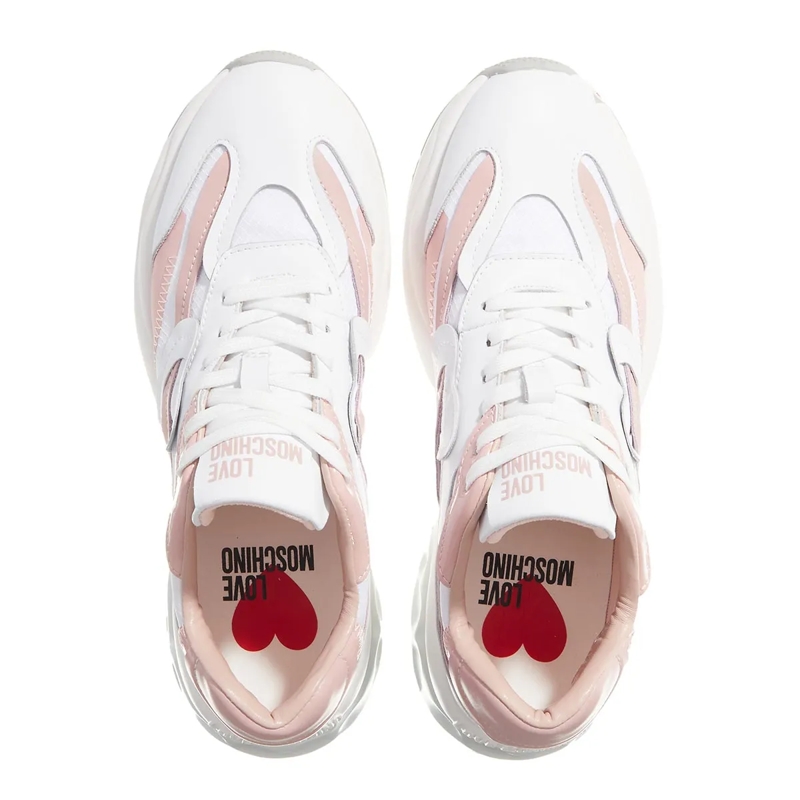 Love Moschino Sneaker basse Sneakers Donna Bianco+Cipria+Cipria(Image 5)