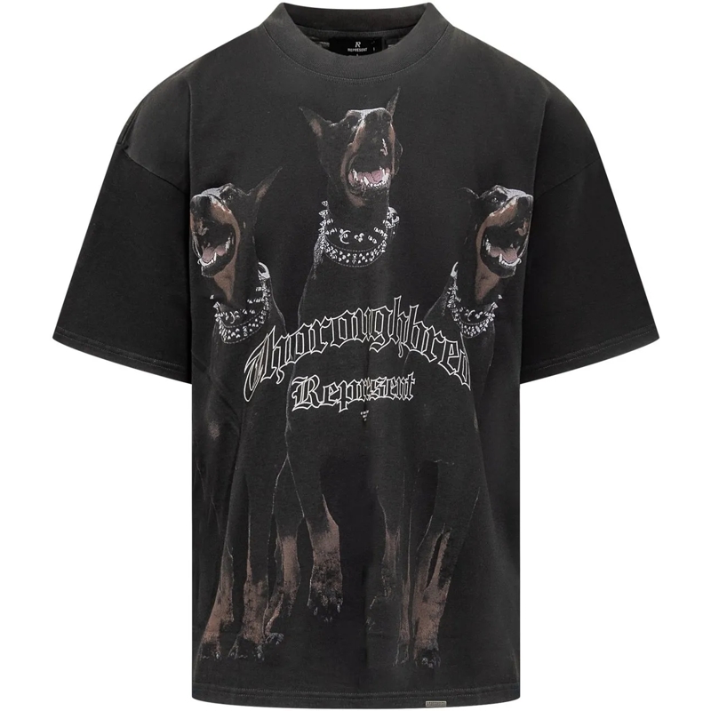 Represent T-shirt Heren Thoroughbred T-Shirt Zwart schwarz