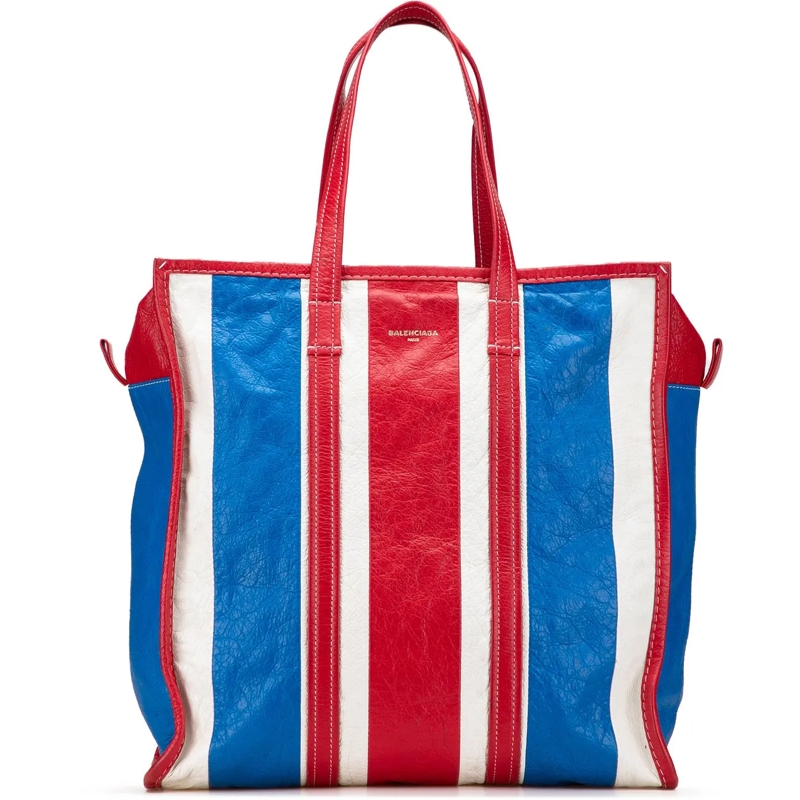 Balenciaga Schultertasche M Lambskin Bazar Shopper Satchel rot