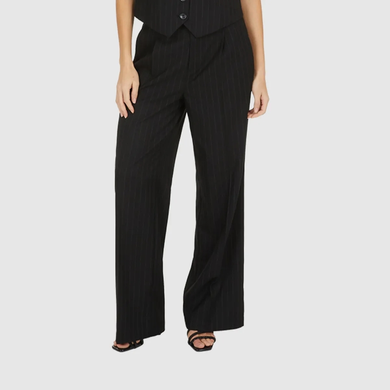 Marc Aurel Anzugshose Bundfaltenhose schwarz(Image 3)