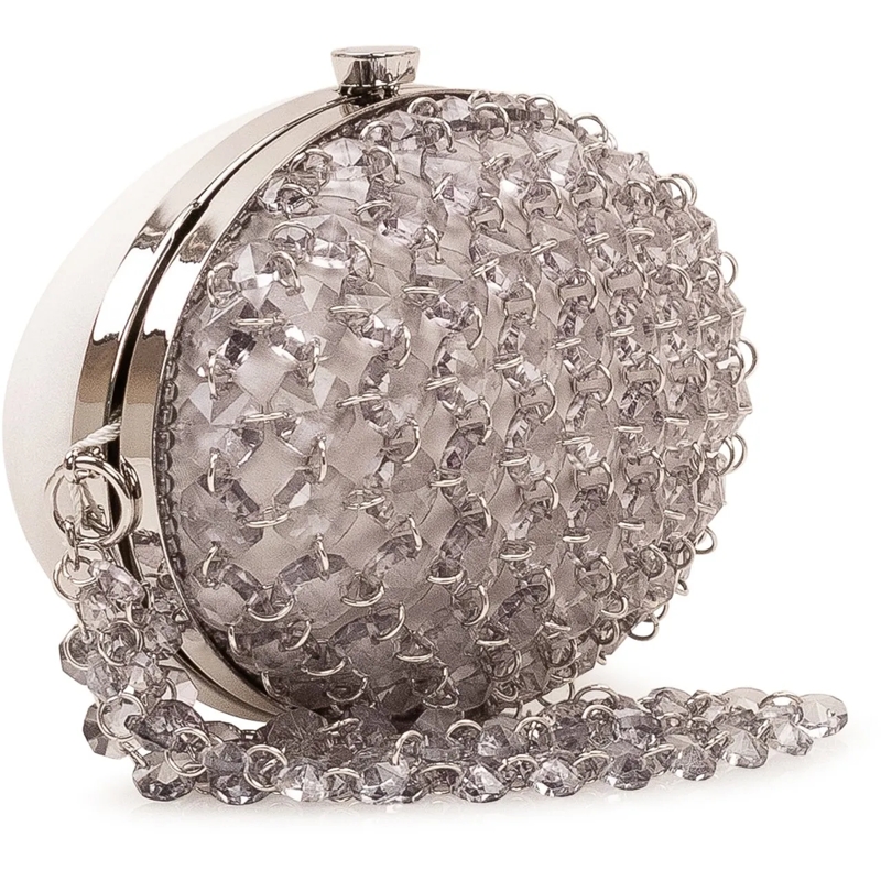 Self Portrait Clutch Clutch Ovale con Applicazioni Cristallo silber(Image 3)