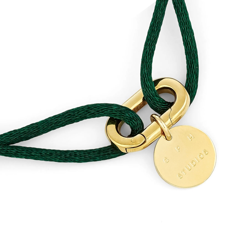 Copenhagen Armband Edelstahl Fabric Link grün(Image 4)