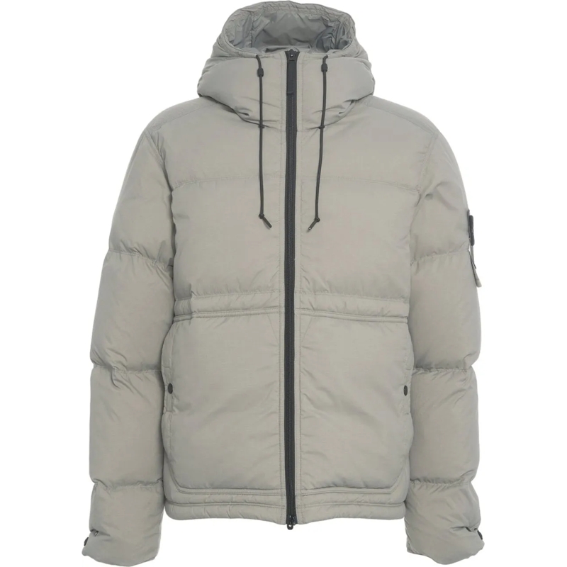 Stone Island Minikleid Hooded down jacket grau