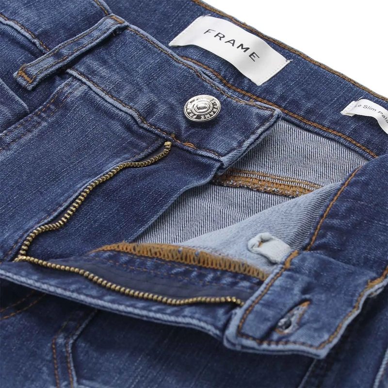 FRAME Jeans Jeans Le Slim Palazzo Blau(Image 4)
