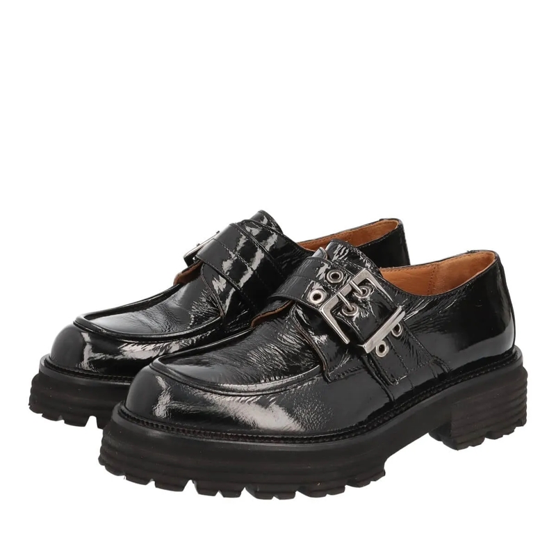 Thea Mika Loafer Halbschuhe schwarz