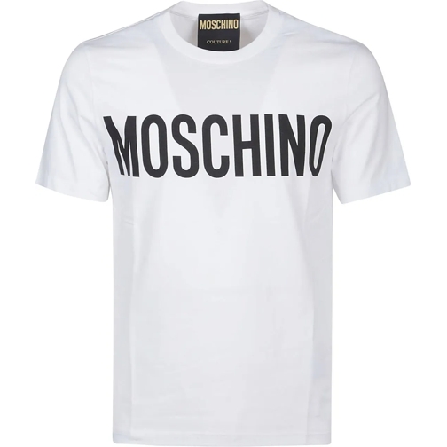 Moschino T-Shirts Logo Print T-shirt White weiß