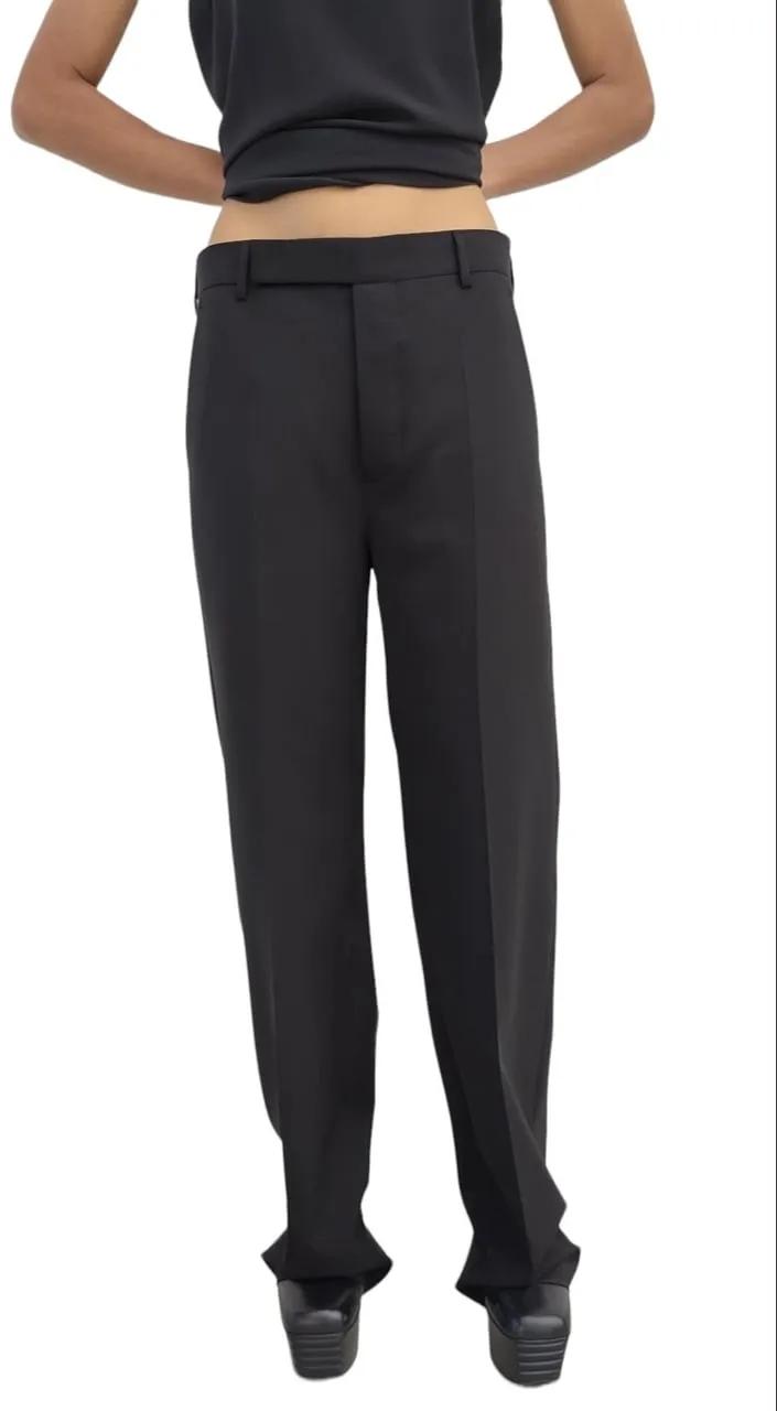 Thumbnail - Rick Owens - Pantalon large laine noir Dietrich Rick Owens Femm - Größe IT 40 - schwarz