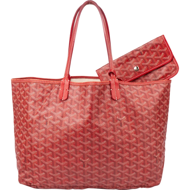 GOYARD Tote Goyard Red Goyardine Monogram Saint Louis PM Handb rot