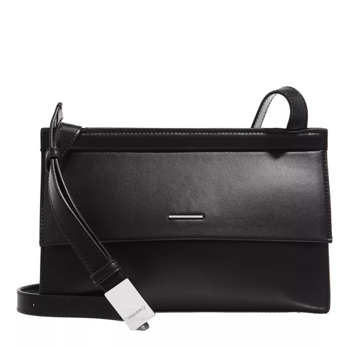 Calvin Klein Fold Over Shoulder Bag Ck Black Borsetta a tracolla