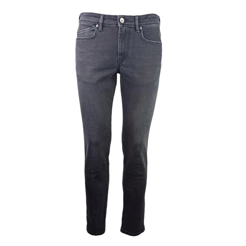 Re-Hash Jeans Mid-Low Waist Straight Leg Jeans Grey