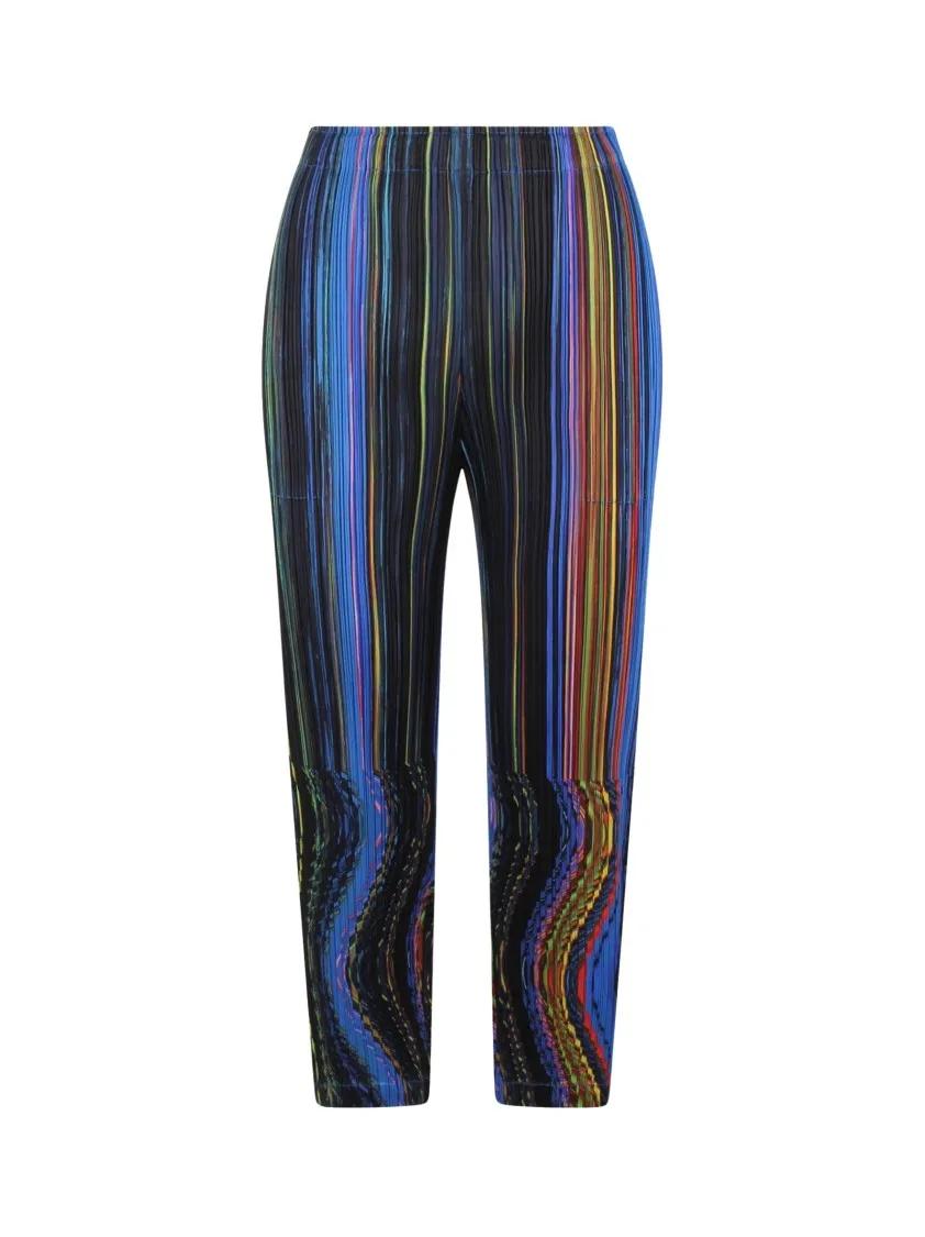 Thumbnail - ISSEY MIYAKE PLEATS PLEASE - Warp Trousers - Größe 3 - bunt