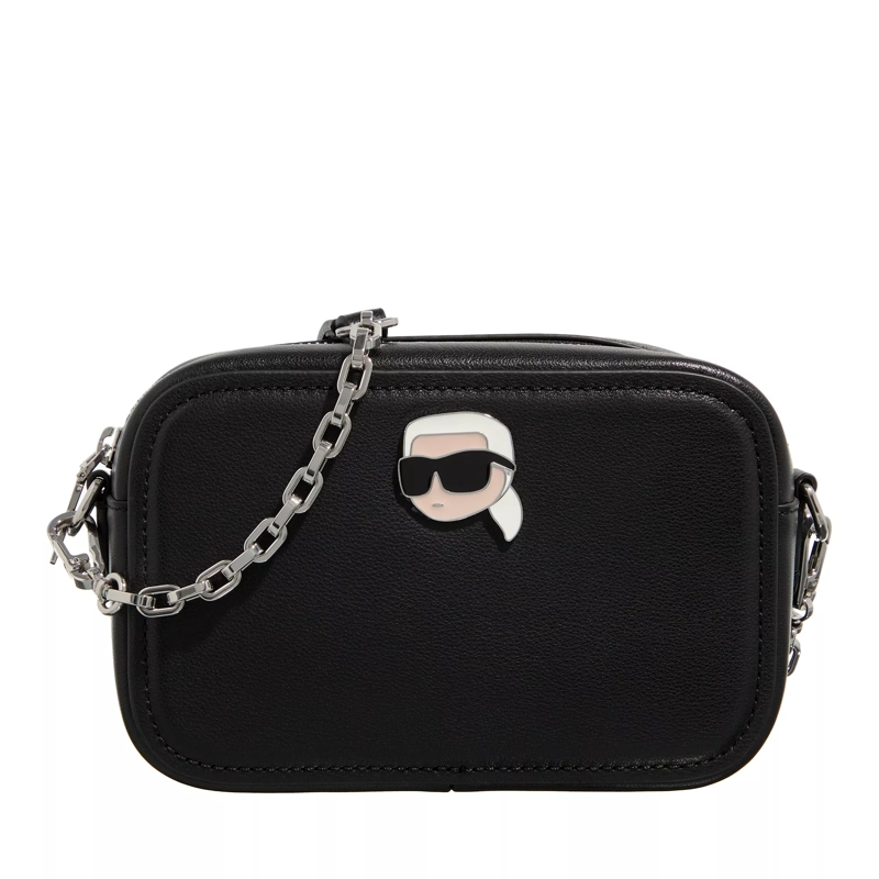 Karl Lagerfeld Camera Bag K/Ikonik 2.0 Leather Cmb Pin Black