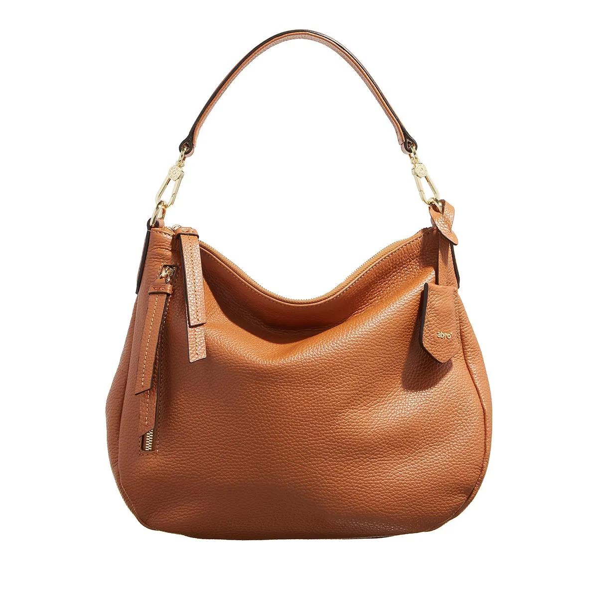 Abro Hobo Bag - Beutel Juna Small Nos/ Cuoio - Gr. unisize - in Cognacbraun - für Damen