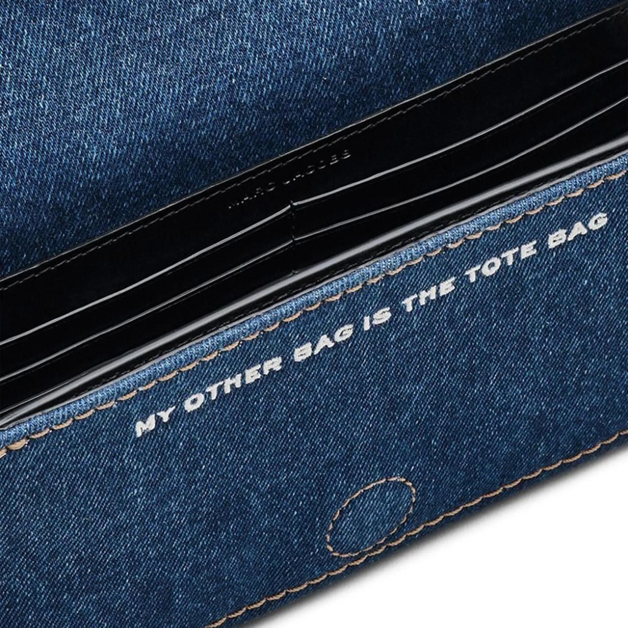 Marc Jacobs Hobo bags The Mini Crossbody Cotton Black in blauw