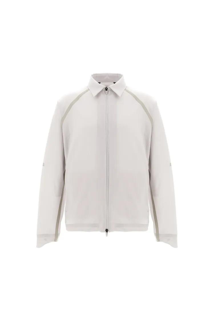 Thumbnail - Herno - Lightweight White Jersey Voile Crêpe Shirt - Größe 50 - white