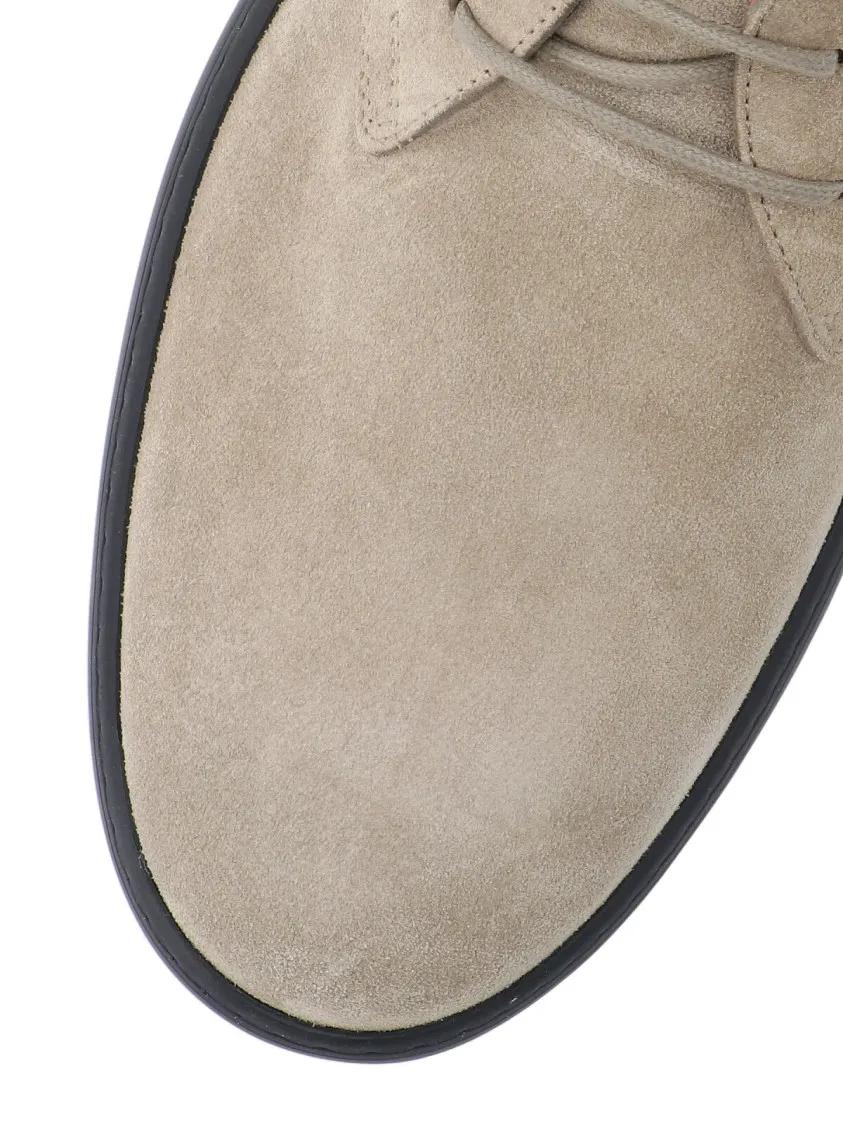 Thumbnail - Tod's Stiefel - Suede Ankle Boots – Taupe - Gr. 6 - in Beige - für Damen