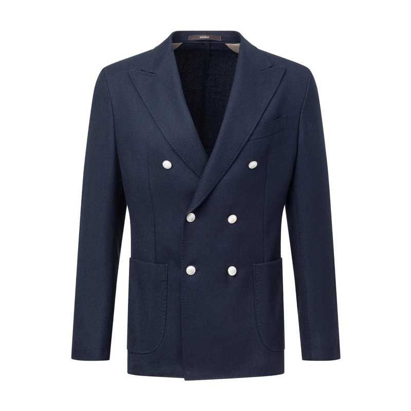windsor. Veste de costume Doppelreiher Salio mit Schurwolle dunkelblau