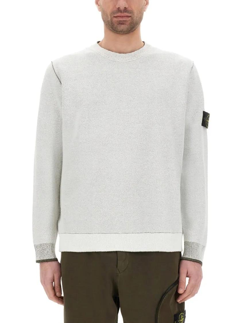 Thumbnail - Stone Island - Jersey With Logo Patch - Größe M -