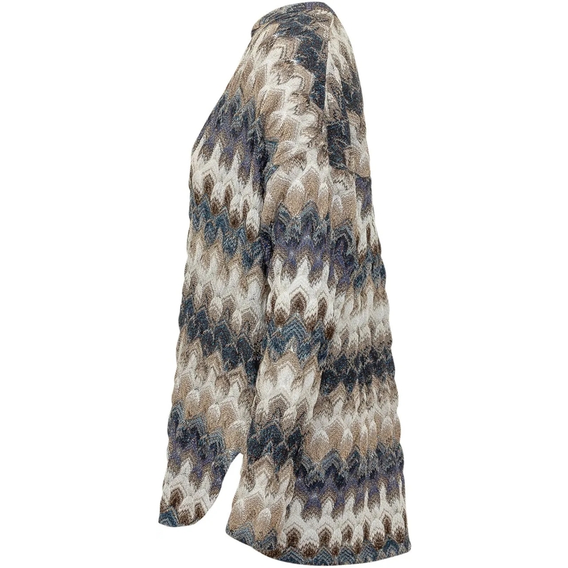 Missoni Bluse Maglia a Maniche Lunghe con Scollo Ampio mehrfarbig(Image 3)