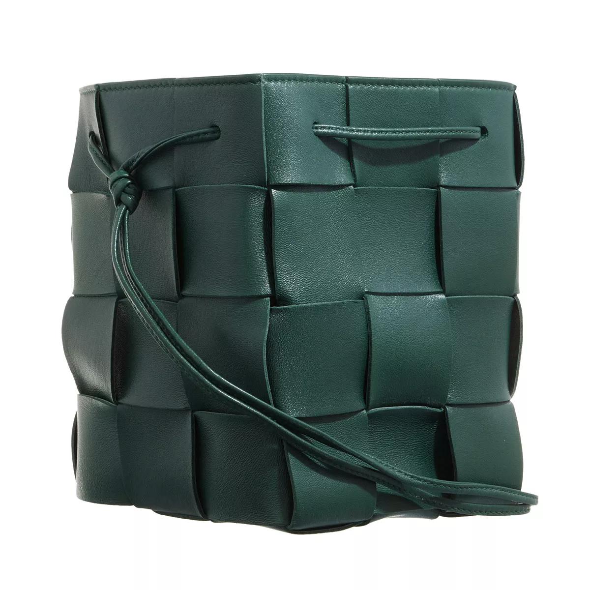 Bottega Veneta Bucket bags Small Cassette Bucket Bag in groen
