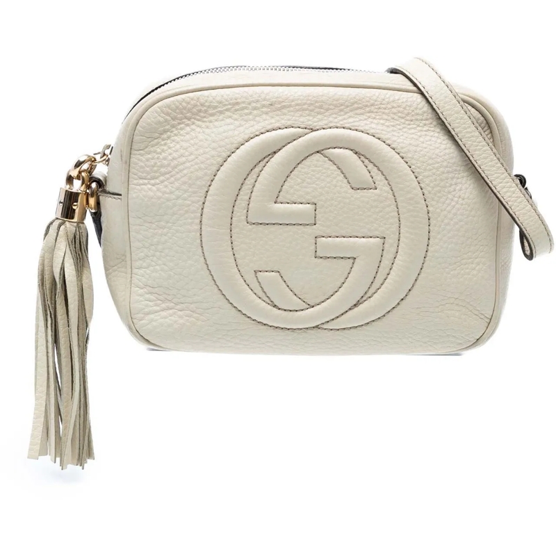 Gucci Sac à bandoulière Leather Soho Disco Crossbody weiß