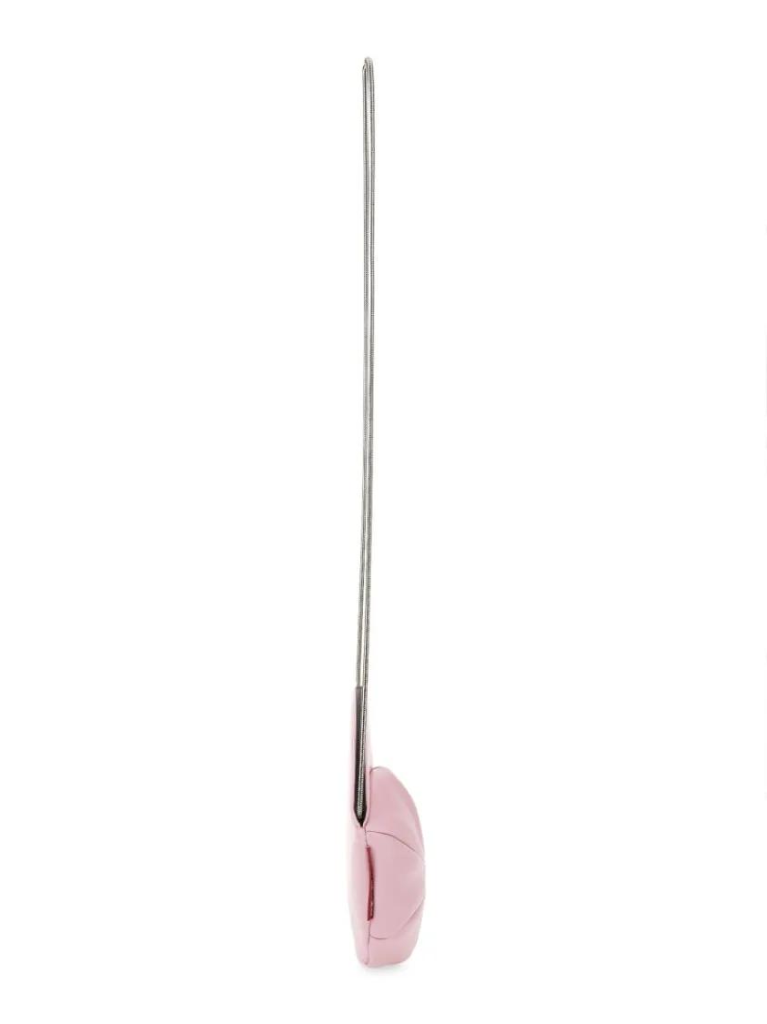 Moschino Hobo bags Rounded Cap-Style Mini Bag With Metallic Chain Str in roze