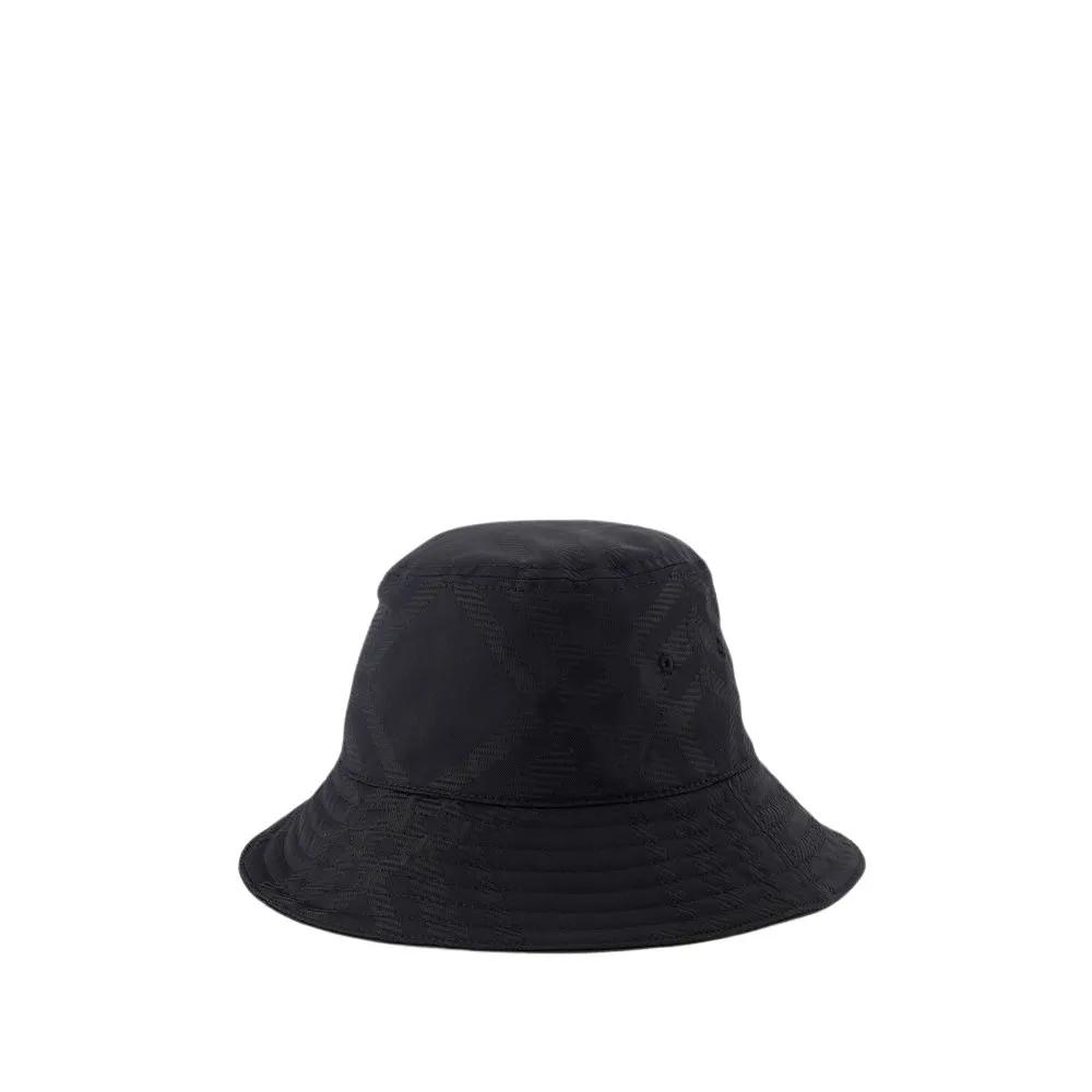 Burberry Mützen - Tonal Bias Buket Hat - Synthetic - Black - Gr. XS - in Schwarz - für Damen