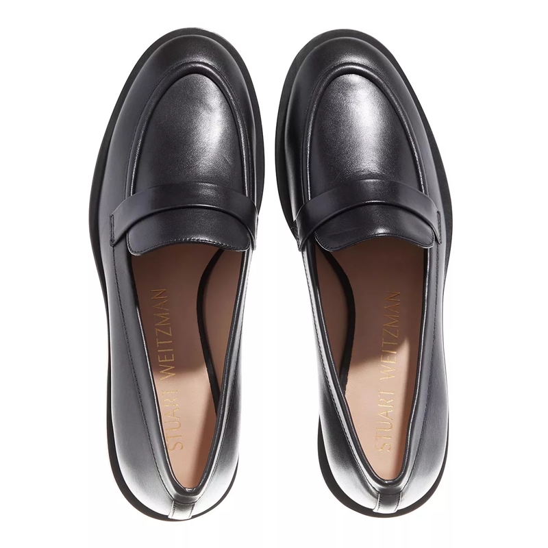 Stuart Weitzman Loafer Palmer Sleek Loafer Black(Image 5)
