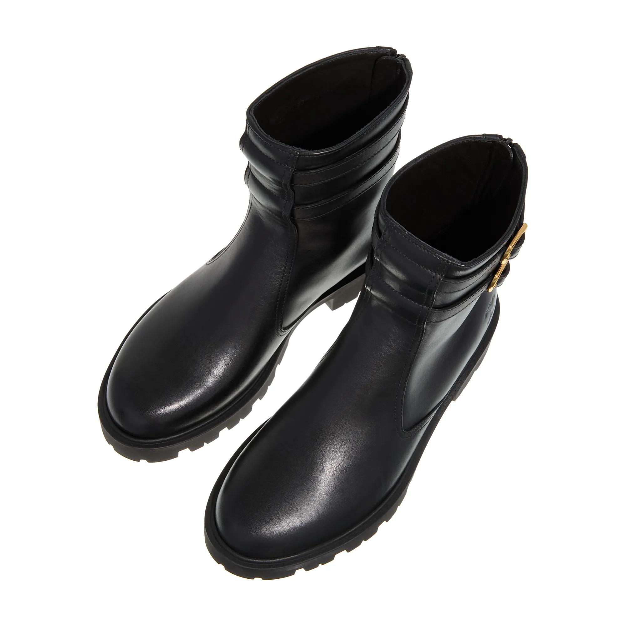 Thumbnail - Celine Stiefeletten - Double Buckle Boots - Gr. 37 (EU) - in Schwarz - für Damen