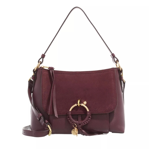 See By Chloé Joan Grained Shoulder Bag Leather Full Violine Borsetta a tracolla