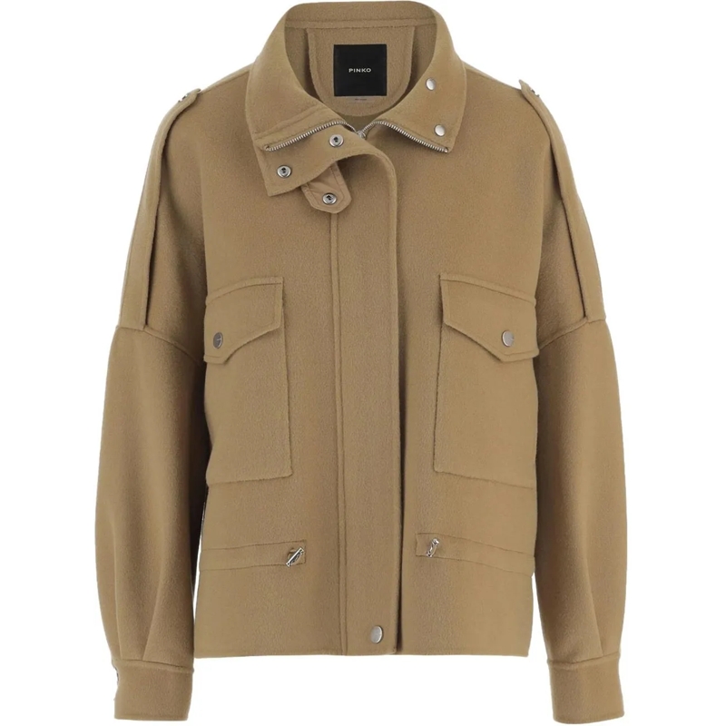 Pinko Veste de transition Coats Camel beige
