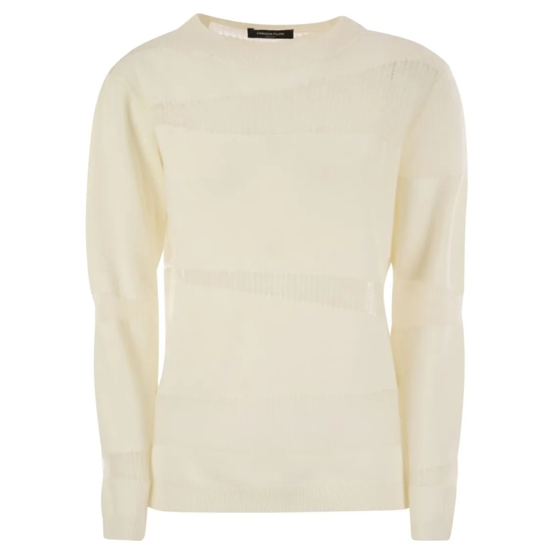 Fabiana Filippi Trui Platinum Boat Neck Sweater Neutrals