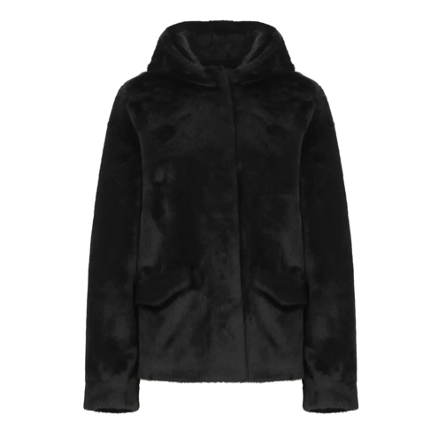 Betta Corradi Shearling Jacke Synthetic Fur Jacket Black