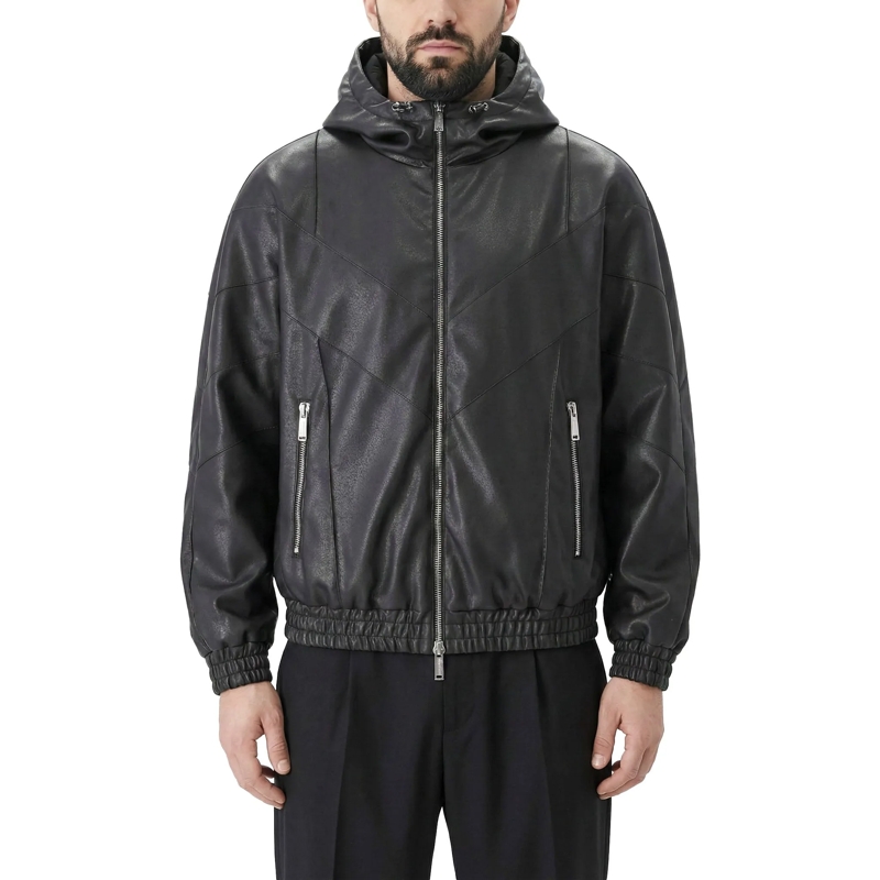 Dsquared2 Veste de transition Jacke aus Kunstleder schwarz(Image 2)