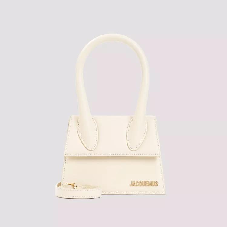 Jacquemus Shoppers Le Chiquito Moyen Ivory Handbag in beige