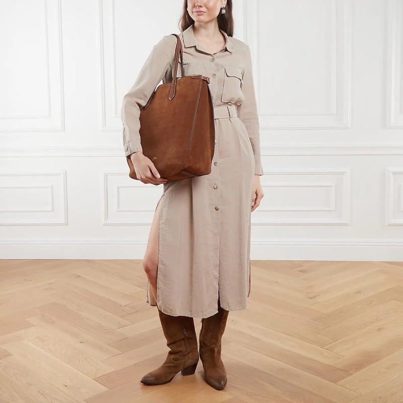 Polo Ralph Lauren Tote Blpt N/S Tte-Tote-Large Fawn Grey Hthr/Cream(Image 2)