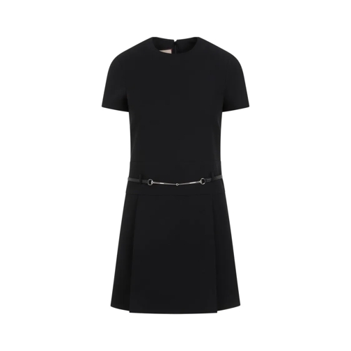 Gucci Mini-Kleider Black Silk Dress Black