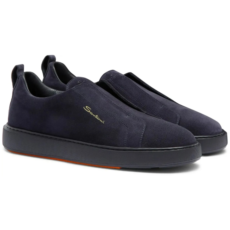 Santoni Low-Top-Sneaker Sneaker Donkerblauw blau(Image 4)